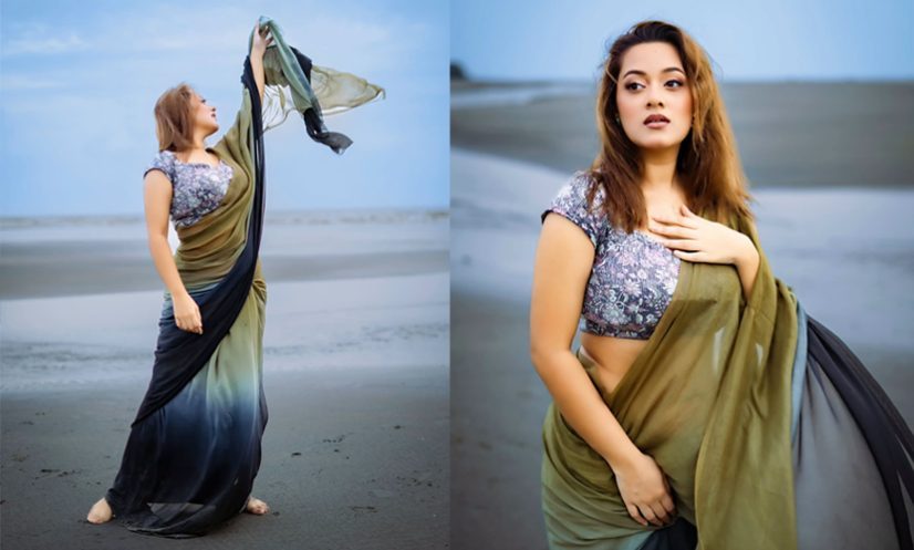 সমুদ্রের নীল জলে দীঘির মায়াবী উপস্থিতি