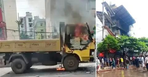 মিরপুরে ফুটপাত উচ্ছেদ ঘিরে সংঘর্ষ, পরিস্থিতি নিয়ন্ত্রণে