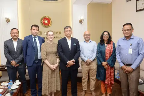 স্বরাষ্ট্রমন্ত্রীর সঙ্গে ব্রিটিশ হাইকমিশনের যৌথ প্রতিনিধিদলের সৌজন্য সাক্ষাৎ