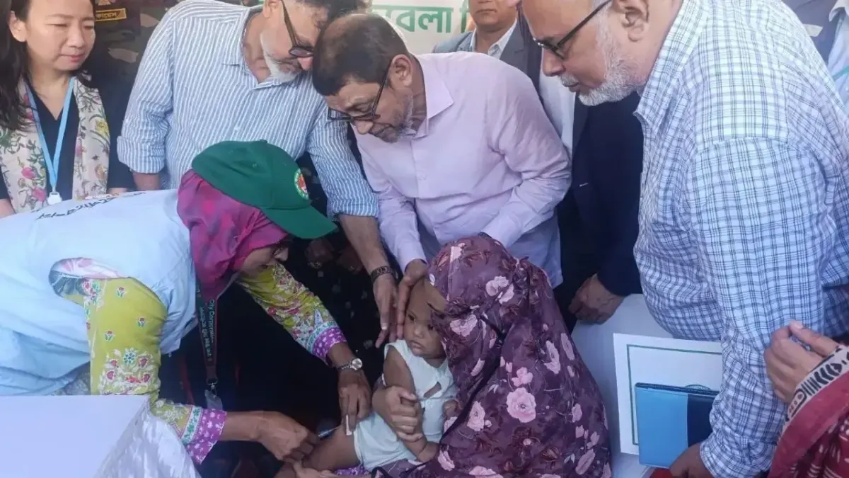 দ্বিতীয় দফায় সারা দেশে ৩৪ লক্ষ শিশুর হামের টিকা দান শুরু
